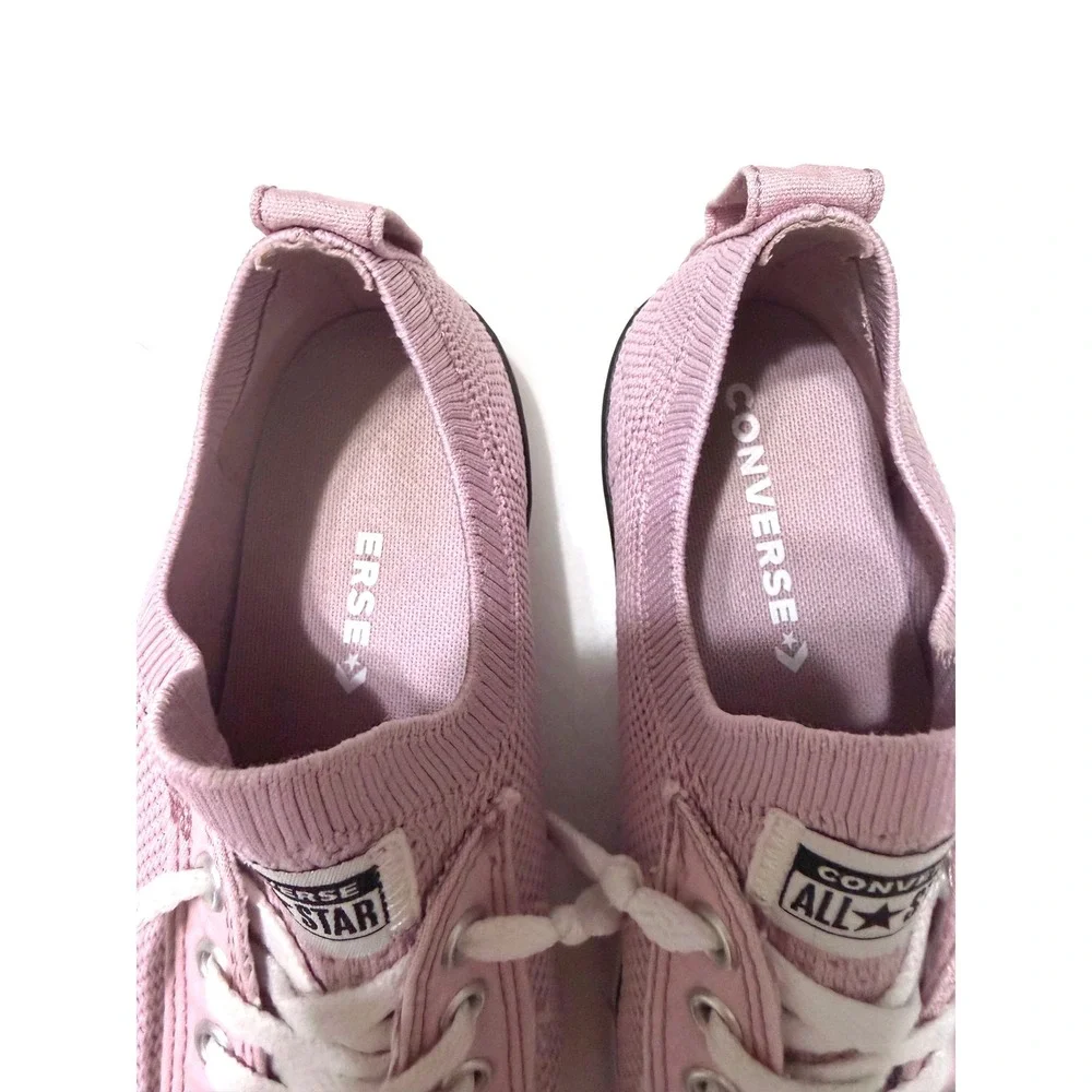 Converse Chuck Taylor All Star Shoreline Pink Knit Low Top Shoes A09072F Size 2Y